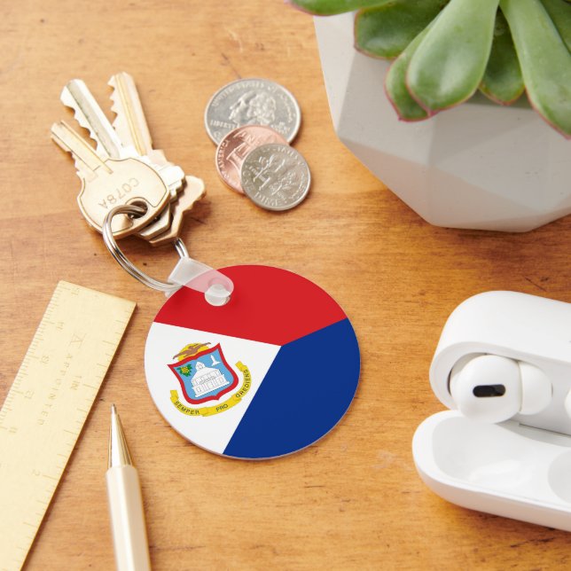 Sint Maarten flag Keychain (Desk)