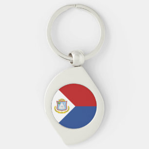 Sint Maarten Flag Keychain