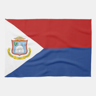 Sint Maarten Flag Kitchen Towel