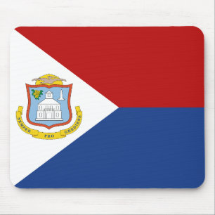 Sint Maarten Flag Mouse Pad