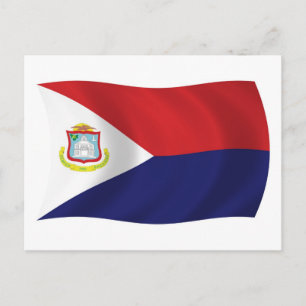 Sint Maarten Flag Postcard