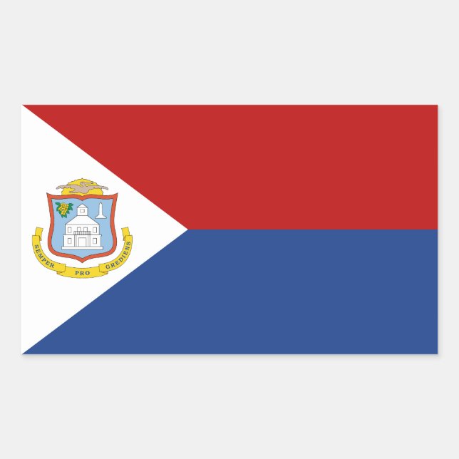 Sint Maarten Flag Sticker (Front)