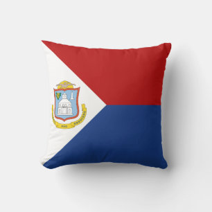 Sint Maarten Flag Throw Pillow
