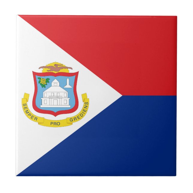 Sint Maarten flag Tile (Front)