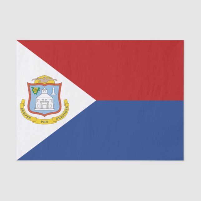 Sint Maarten Flag Tissue Paper (Front)