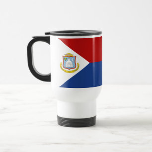 Sint Maarten Flag Travel Mug
