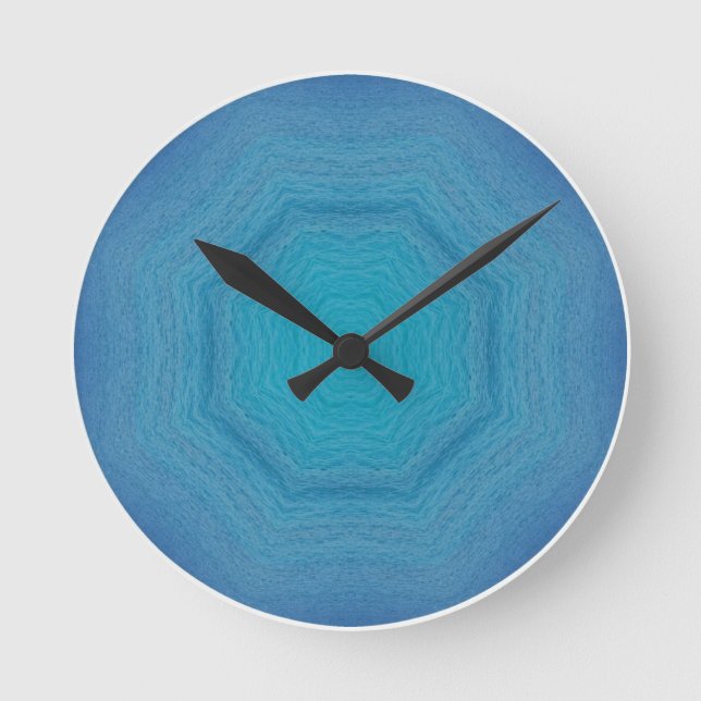Sint Maarten Ocean Swirls  Round Clock (Front)