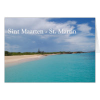 Sint Maarten - Scène de la plage St Martin