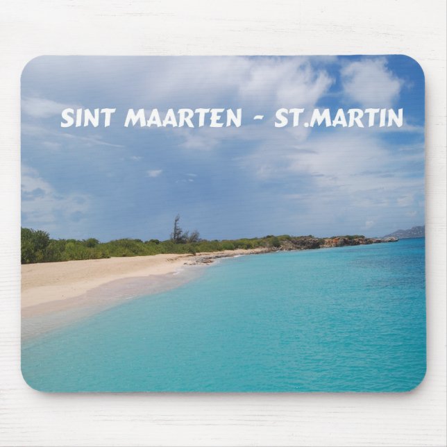 Sint Maarten - St. Martin Beach Scene Mouse Pad (Front)