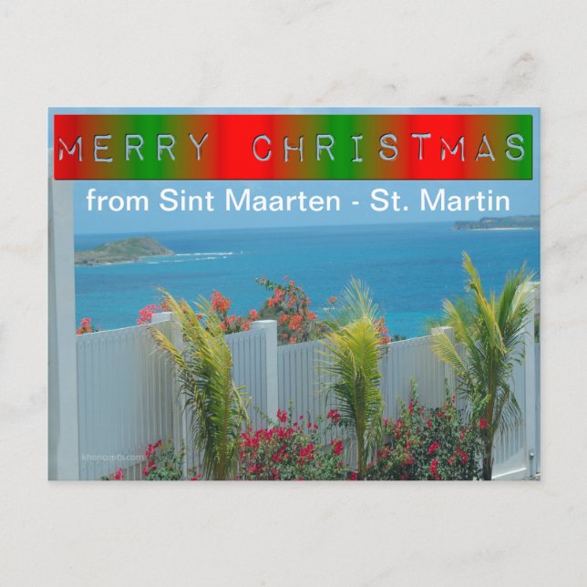 Sint Maarten - St. Martin Ocean Blue Seascape Holiday Postcard (Front)