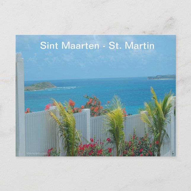 Sint Maarten - St. Martin Ocean Blue Seascape Postcard (Front)