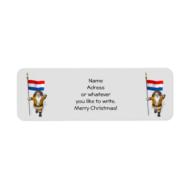 Sinterklaas With Ensign Of The Netherlands (Front)