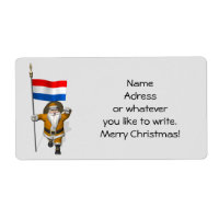 Sinterklaas With Ensign Of The Netherlands