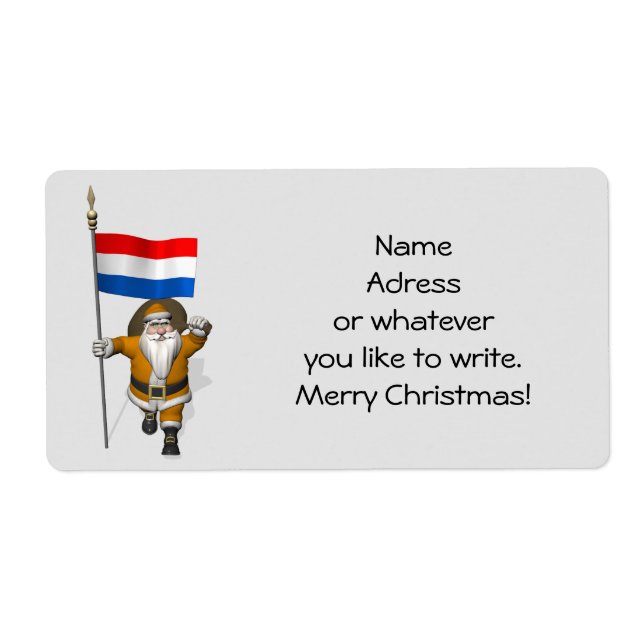 Sinterklaas With Ensign Of The Netherlands (Front)