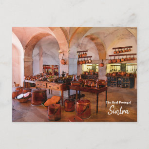 Sintra Palace Copper Pot Kitchen Postcard
