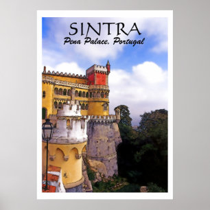 SINTRA, palais de Pena, affiche de photo