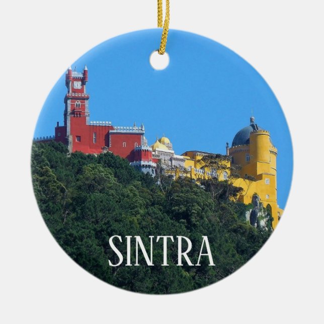 Sintra Portugal Christmas Ornament (Front)