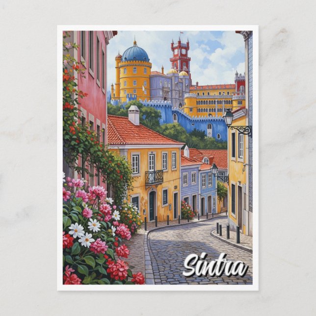 Sintra Portugal Travel Postcard (Front)