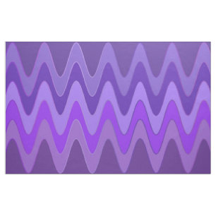 Sinus Waves violet purple + your ideas Fabric