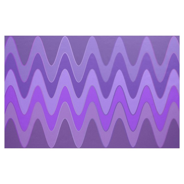 Sinus Waves violet purple + your ideas Fabric (Yard)