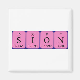 Sion periodic table name magnet