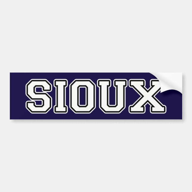 Sioux Bumper Sticker (Front)