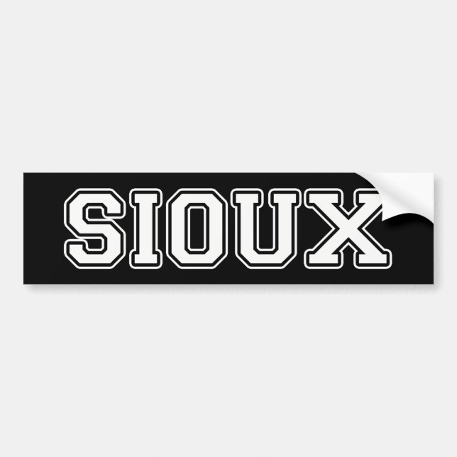 Sioux Bumper Sticker (Front)