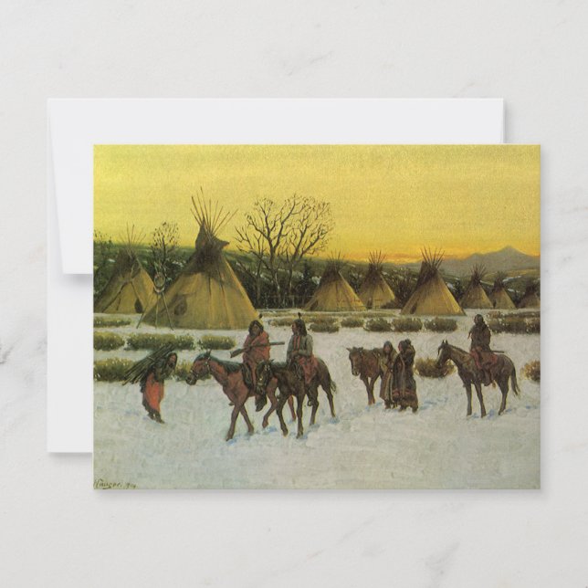 Sioux Camp at Wounded Knee by John Hauser (Front)