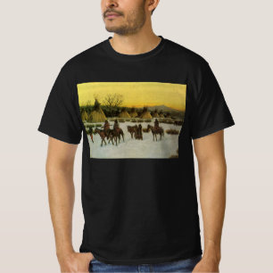 Sioux Camp at Wounded Knee by John Hauser T-Shirt