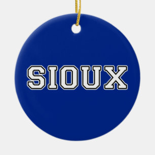Sioux Ceramic Ornament