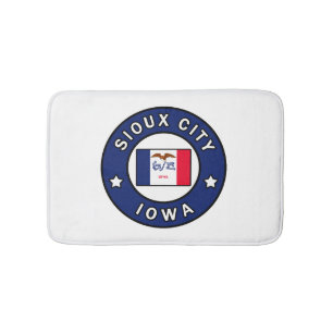 Sioux City Iowa Bath Mat