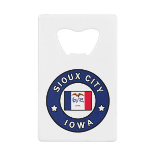 Sioux City Iowa Credit Card Bottle Opener