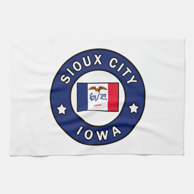 Sioux City Iowa Kitchen Towel (Horizontal)