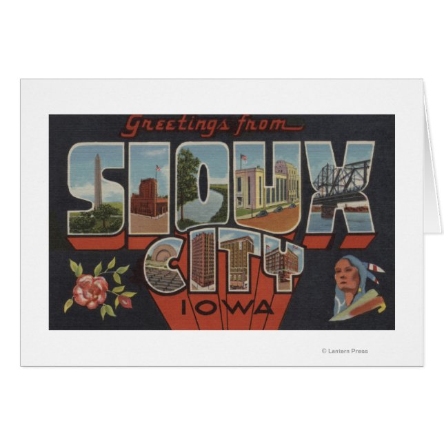 Sioux City, Iowa - Large Letter Scenes (Front Horizontal)