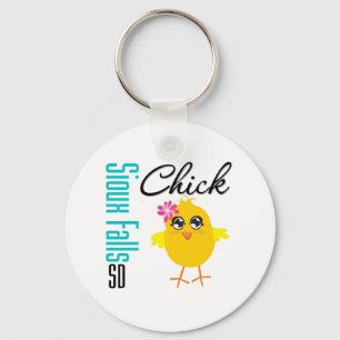 Sioux Falls SD Chick Keychain