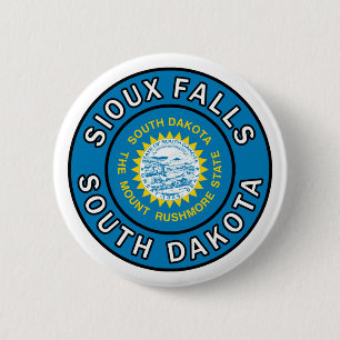 Sioux Falls South Dakota 2 Inch Round Button