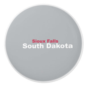 Sioux Falls, South Dakota Ceramic Knob