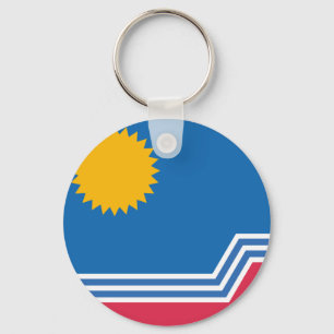 Sioux Falls (South Dakota) City flag Keychain