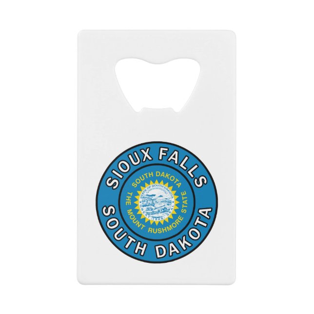 Sioux Falls South Dakota Credit Card Bottle Opener (Front)