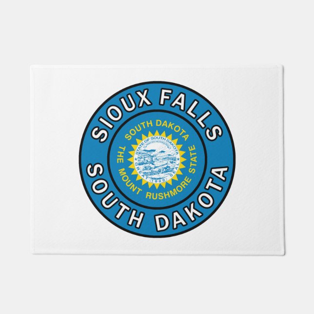 Sioux Falls South Dakota Doormat (Front)