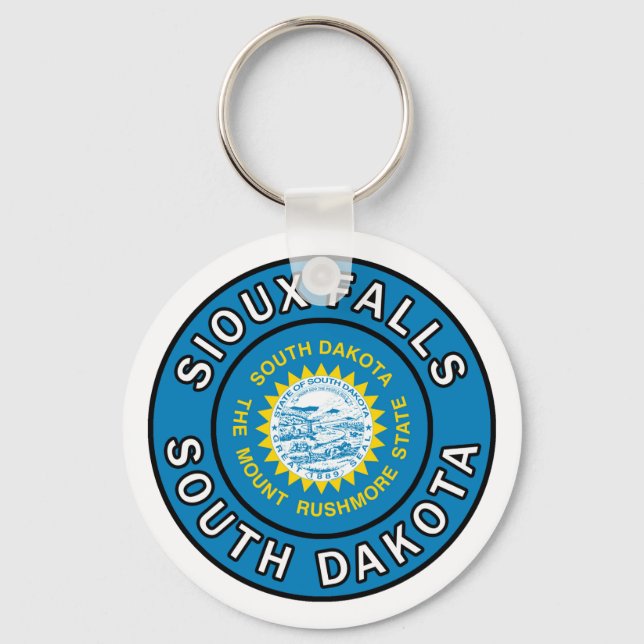 Sioux Falls South Dakota Keychain (Front)