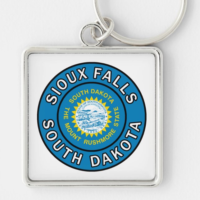 Sioux Falls South Dakota Keychain (Front)
