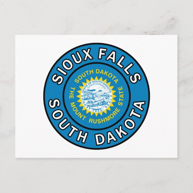 Sioux Falls South Dakota Postcard (Front)