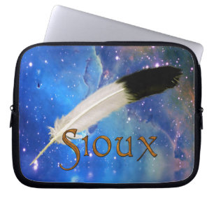 SIOUX Nation & Feather Space Laptop Sleeve