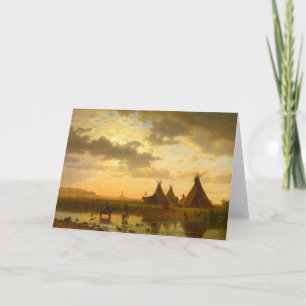 Sioux Village Greeting Card