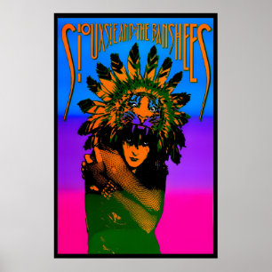 Siouxsie and the Banshees 1986 Concert Promo Poster