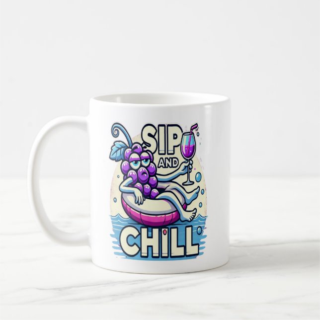 Sip And Chill Coffee Mug (Left)