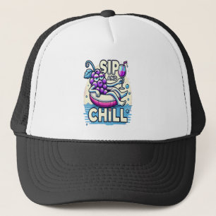 Sip And Chill Trucker Hat