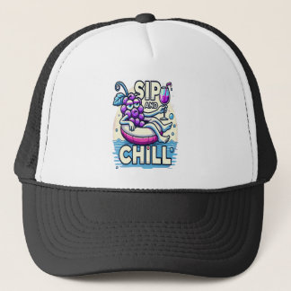 Sip And Chill Trucker Hat