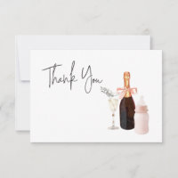 Sip and See Baby Shower Customizable Thank You